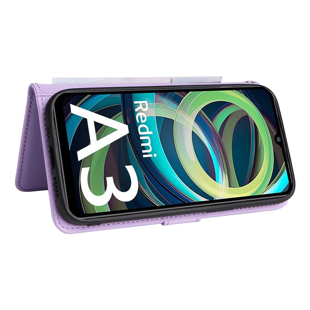 For Xiaomi Redmi A3 4G / Poco C61 4G Magnetic Case BETOPNICE Detachable PU Leather Phone Cover with Strap