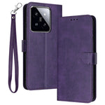 Phone Cases for Xiaomi 14 Pro Leather Wallet Cell Phone Stand Calf Texture Cover