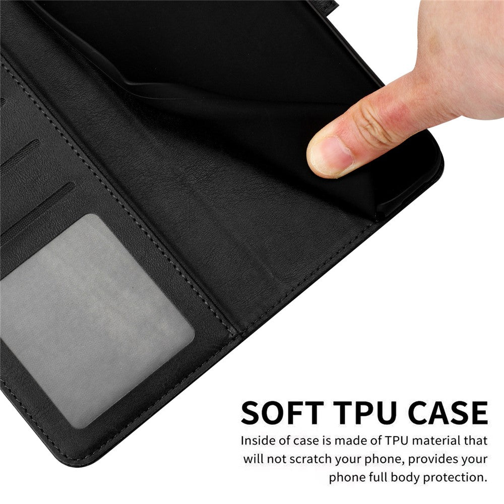 For Xiaomi Redmi K70E 5G / Poco X6 Pro 5G Case TPU+PU Leather Phone Shell with Wrist Strap