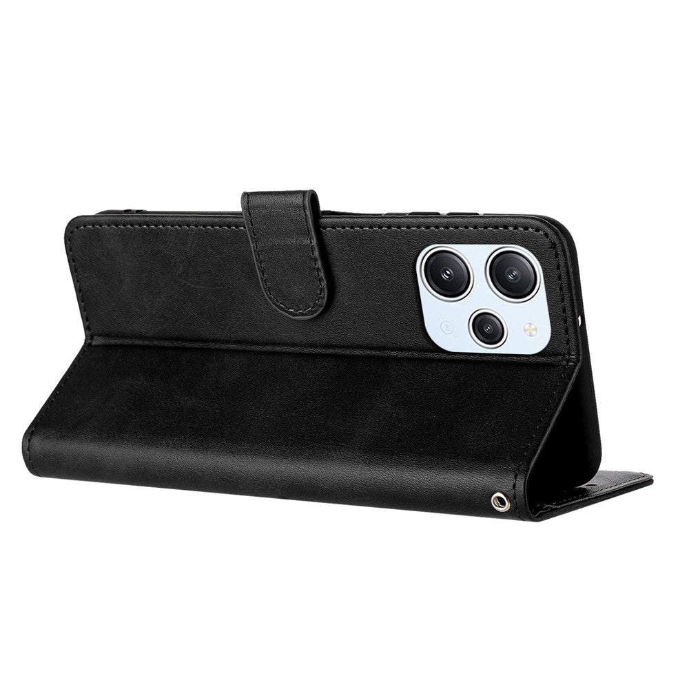 Phone Cases for Xiaomi Redmi 12 4G / 5G (Global) / Note 12R 5G / Poco M6 Pro 5G Leather Wallet Stand Phone Cover