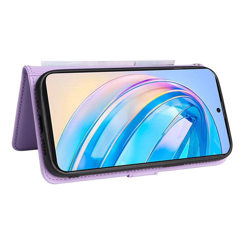 For Honor X8a 4G Magnetic Case BETOPNICE Detachable PU Leather Phone Cover with Strap
