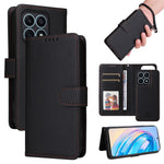For Honor X8a 4G Magnetic Case BETOPNICE Detachable PU Leather Phone Cover with Strap