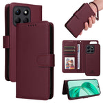 For Honor X8b 4G Magnetic Case BETOPNICE Detachable PU Leather Phone Cover with Strap
