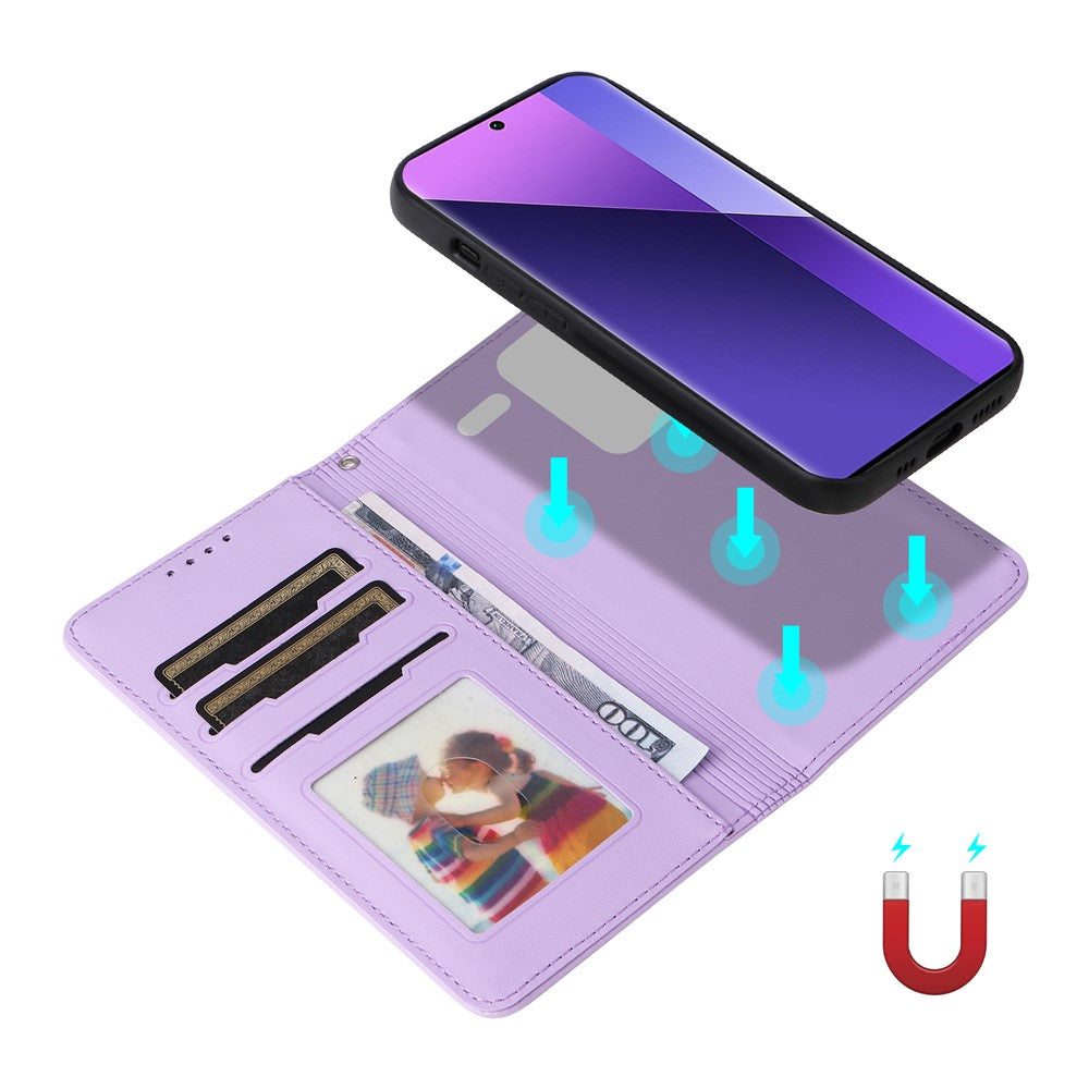 For Xiaomi Redmi Note 13 Pro+ 5G Magnetic Case BETOPNICE Detachable PU Leather Phone Cover with Strap