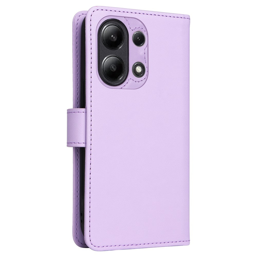 For Xiaomi Redmi Note 13 4G Magnetic Case BETOPNICE Detachable PU Leather Phone Cover with Strap