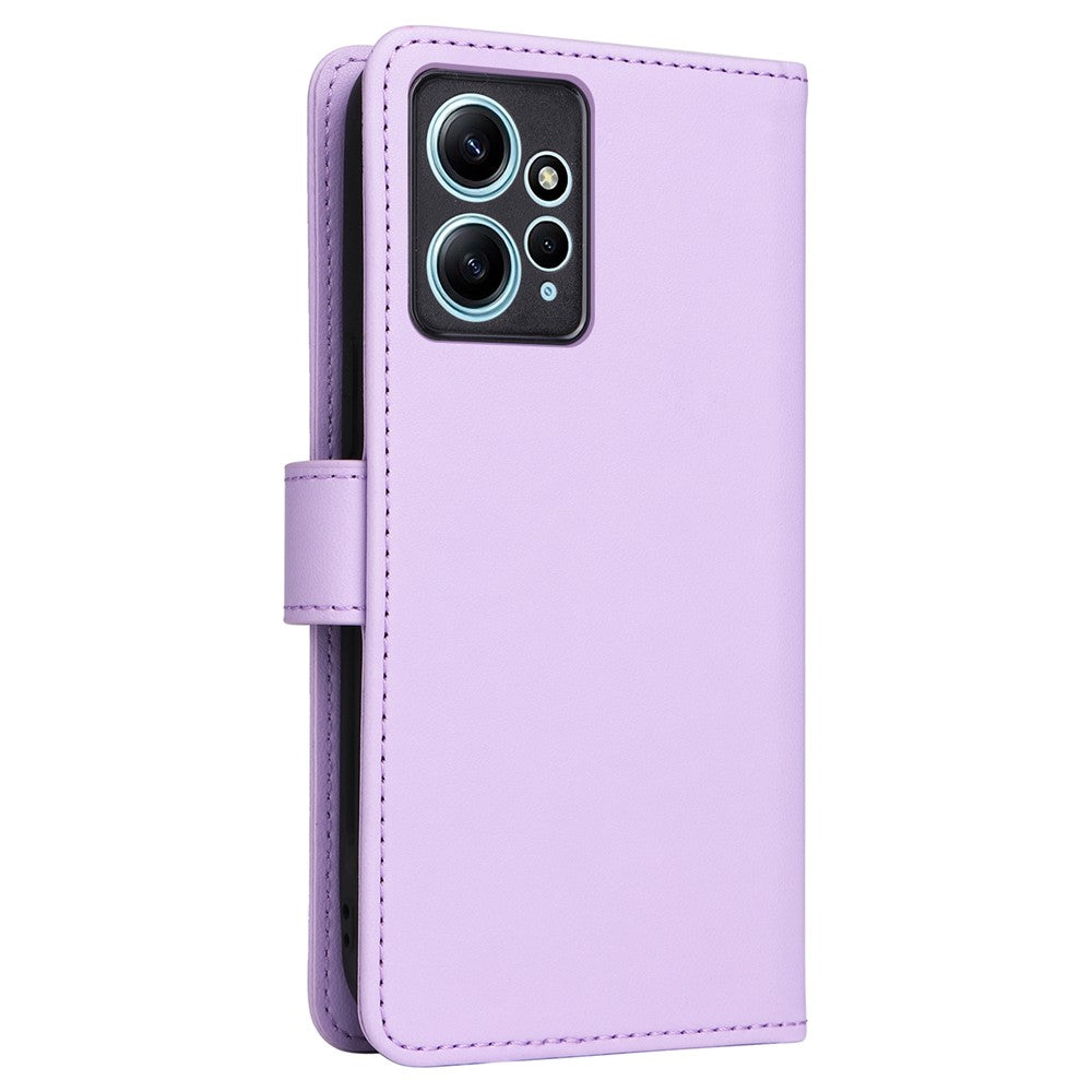 For Xiaomi Redmi Note 12 4G Magnetic Case BETOPNICE Detachable PU Leather Phone Cover with Strap
