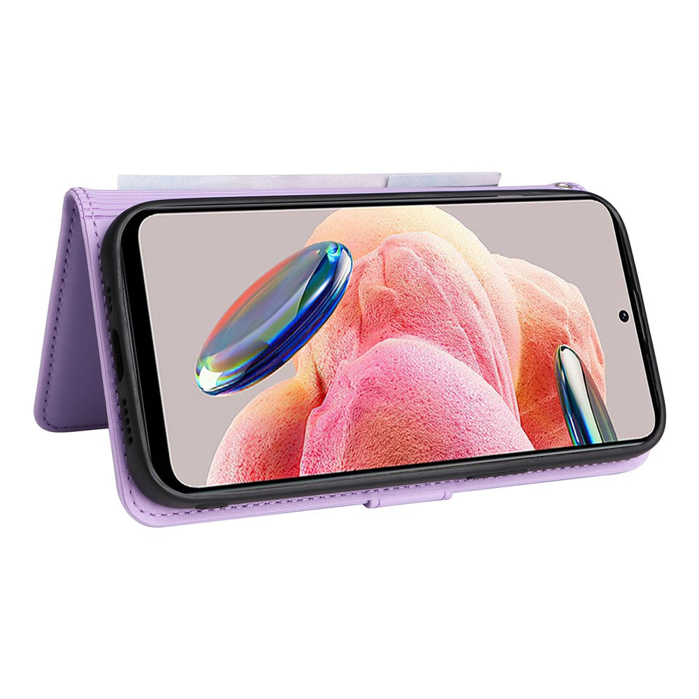 Xiaomi Redmi Note 12 4G Magnetiskt Skal BETOPNICE Avtagbart PU-lädermobilskal med rem
