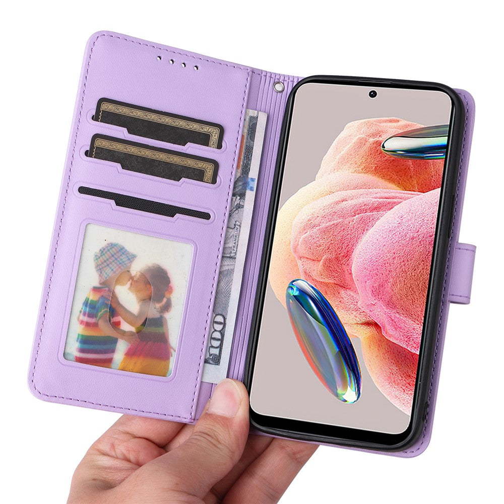 Xiaomi Redmi Note 12 4G Magnetiskt Skal BETOPNICE Avtagbart PU-lädermobilskal med rem
