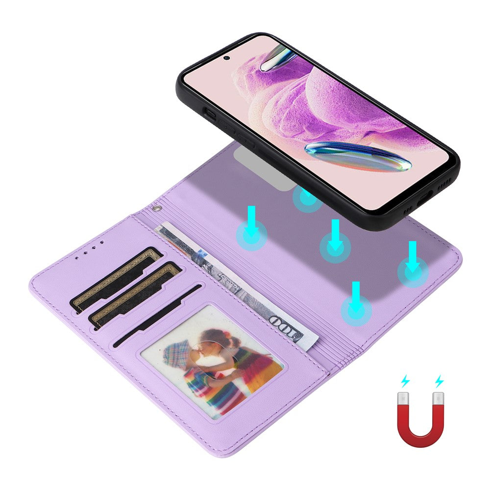 For Xiaomi Redmi Note 12S 4G Magnetic Case BETOPNICE Detachable PU Leather Phone Cover with Strap