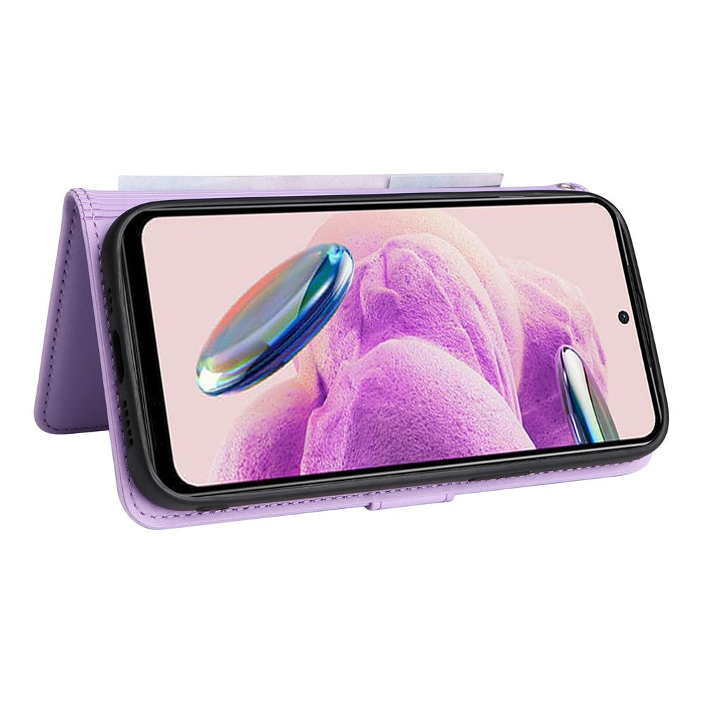 Xiaomi Redmi Note 12S 4G Magnetiskt Skal BETOPNICE Avtagbart PU-lädermobilskal med rem