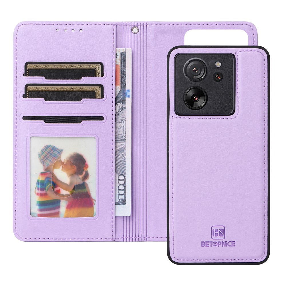 Xiaomi Redmi K60 Ultra / 13T / 13T Pro Magnetiskt skal BETOPNICE Avtagbart PU-läderfodral med rem