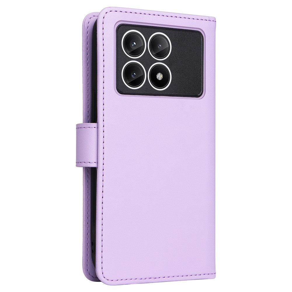 For Xiaomi Redmi K70E 5G / Poco X6 Pro 5G Magnetic Case BETOPNICE Detachable PU Leather Phone Cover with Strap
