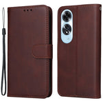 Til Oppo A60 4G Lædercover Kalveskindsstruktur Pung Magnetisk Spænde Mobiltelefoncover