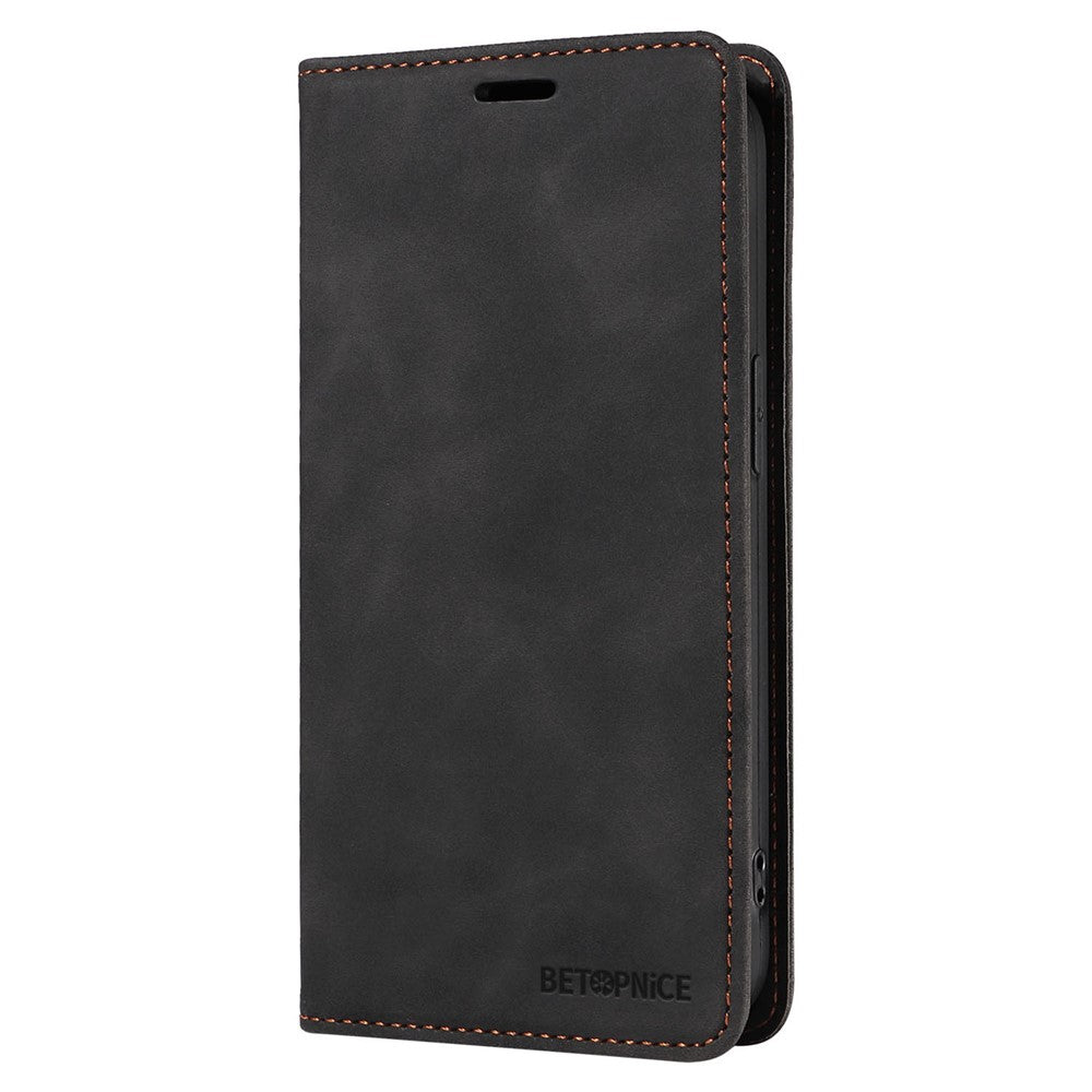 BETOPNICE 003 For Oppo A60 4G Case PU Leather Magnetic Auto-Absorbed Phone Cover RFID Blocking Protection