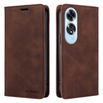 BETOPNICE 003 For Oppo A60 4G Case PU Leather Magnetic Auto-Absorbed Phone Cover RFID Blocking Protection
