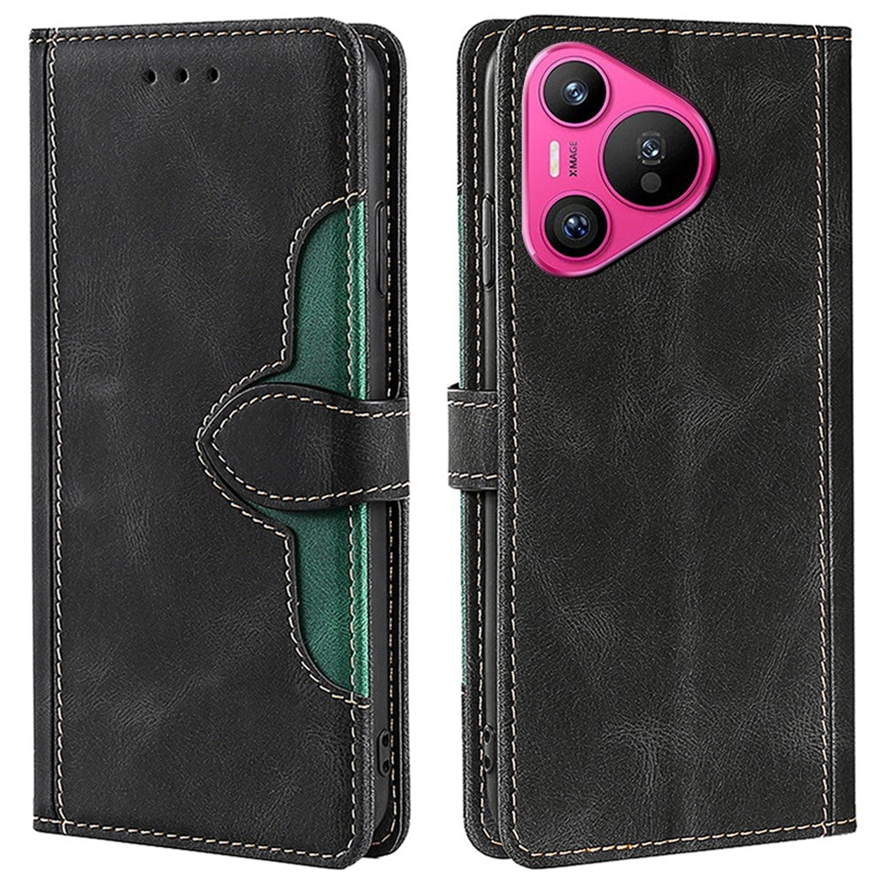 For Huawei Pura 70 Case Magnetic Buckle Leather Skin Feel Phone Cover
