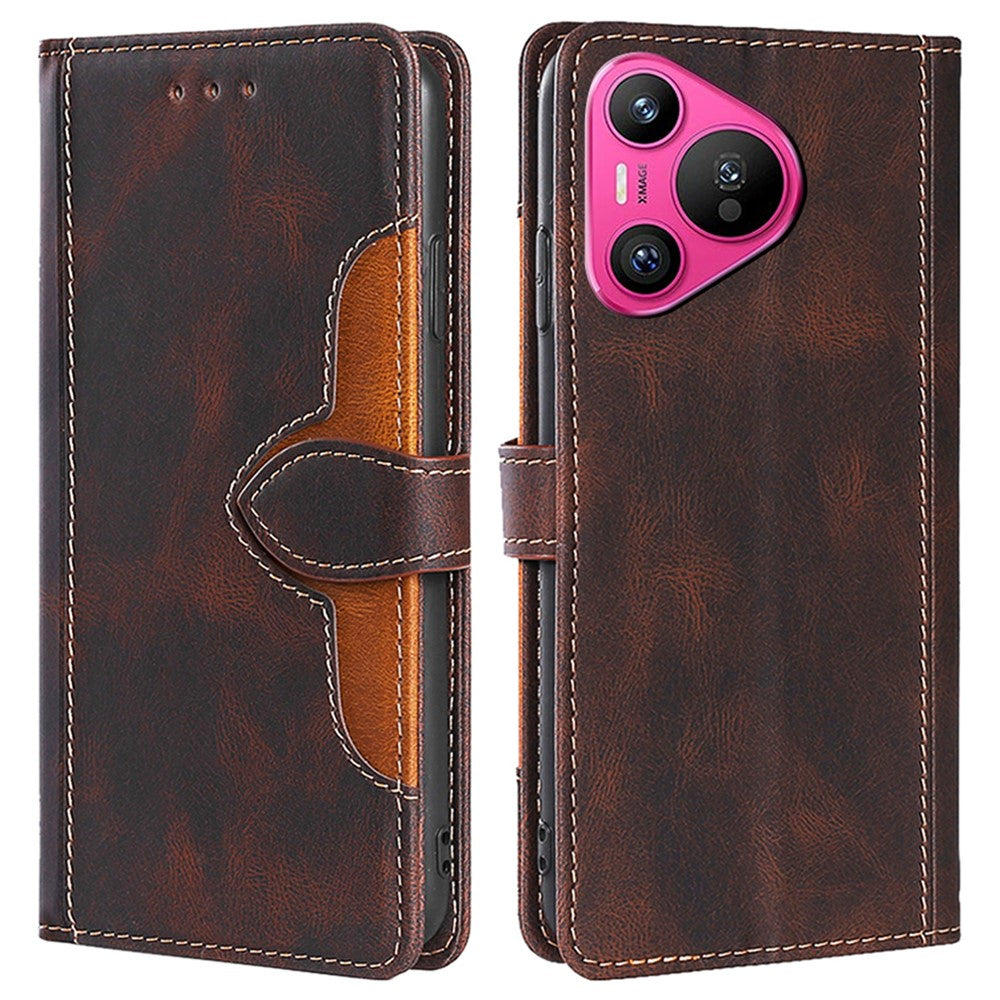 For Huawei Pura 70 Case Magnetic Buckle Leather Skin Feel Phone Cover