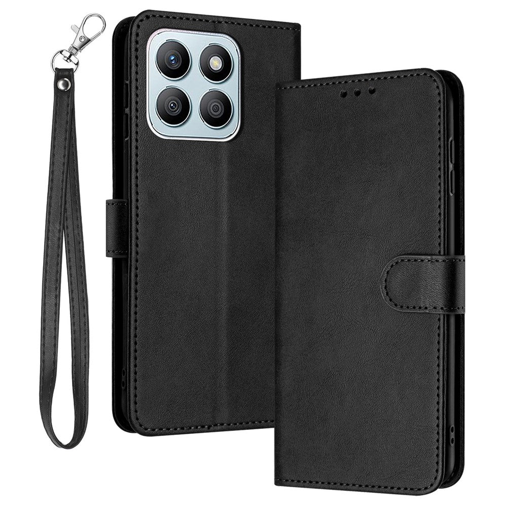 For Honor X8b 4G Case Calf Texture Leather Wallet Flip Stand Mobile Phone Cover