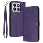 For Honor X8b 4G Case Calf Texture Leather Wallet Flip Stand Mobile Phone Cover