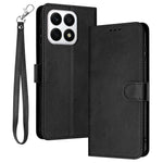 Phone Cases for Honor X8a 4G Leather Wallet Cell Phone Stand Calf Texture Cover