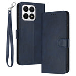 Phone Cases for Honor X8a 4G Leather Wallet Cell Phone Stand Calf Texture Cover