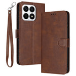 Phone Cases for Honor X8a 4G Leather Wallet Cell Phone Stand Calf Texture Cover