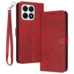 Phone Cases for Honor X8a 4G Leather Wallet Cell Phone Stand Calf Texture Cover