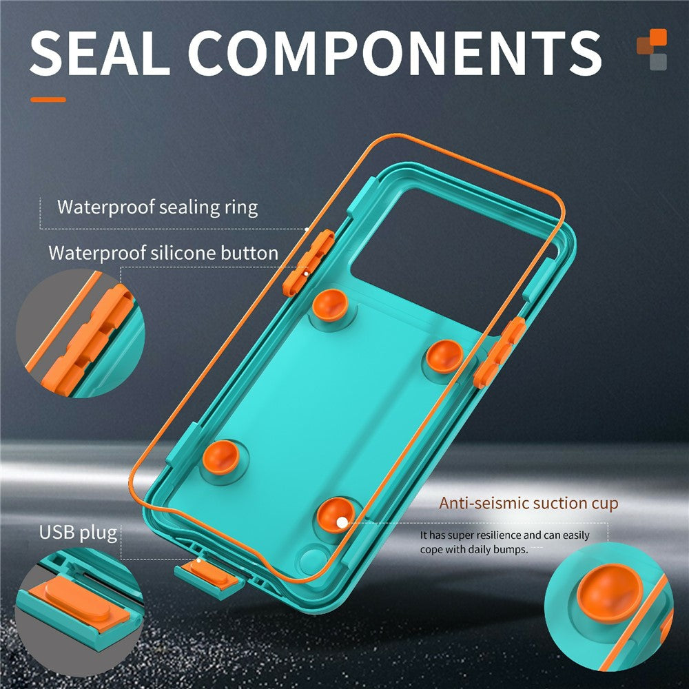 SHELLBOX Air Box-serien til iPhone 15 Pro Max Vandtæt Cover PC+TPU+PET Beskyttende Telefoncover