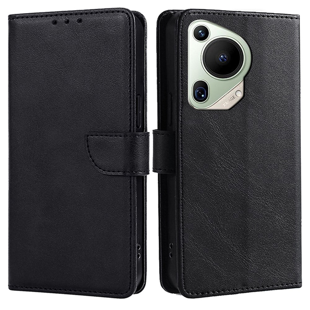 For Huawei Pura 70 Ultra Case Drop Resistant Calf Texture Leather Phone Cover