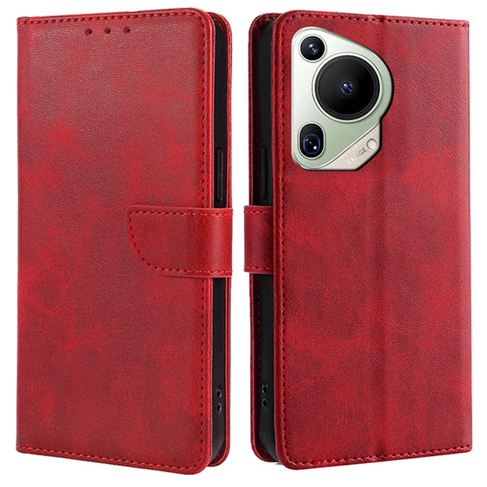 For Huawei Pura 70 Ultra Case Drop Resistant Calf Texture Leather Phone Cover