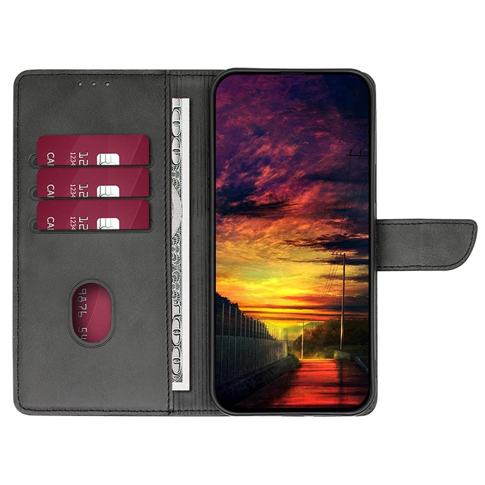 For Samsung Galaxy M55 5G / C55 5G / F55 5G Case Calf Texture Leather Wallet Stand Phone Cover