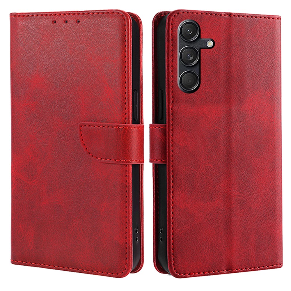 For Samsung Galaxy M55 5G / C55 5G / F55 5G Case Calf Texture Leather Wallet Stand Phone Cover