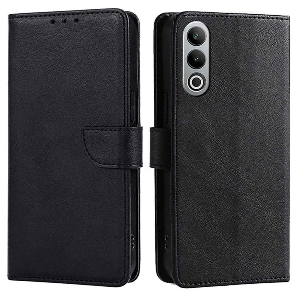 OnePlus Nord CE4 5G-skal PU-läder+TPU-mobilskyddsfodral med vadstruktur, plånbok