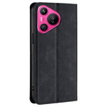 Huawei Pura 70-cover i PU-læder med kortholder, Skin-Touch