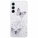 AW-serien för Samsung Galaxy A25 5G (Global) (161,0 X 76,5 X 8,3 mm) skal med glitter och fjärilsmönster i TPU-fodral