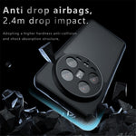 For Xiaomi 14 Ultra Case Skin-Touch TPU + PC Matte Phone Back Cover, Transparent Black
