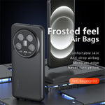 For Xiaomi 14 Ultra Case Skin-Touch TPU + PC Matte Phone Back Cover, Transparent Black
