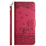 For Xiaomi Redmi 13C 4G / 5G / 13R 5G / Poco M6 5G / Poco C65 4G Case PU Leather Wallet Cover Wall Cats Pattern