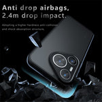 Etui til Huawei Pura 70 Pro / Pura 70 Pro+, TPU + PC med skin-touch, mat bagsidecover til telefon, transparent sort