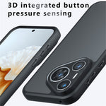 Etui til Huawei Pura 70 Pro / Pura 70 Pro+, TPU + PC med skin-touch, mat bagsidecover til telefon, transparent sort