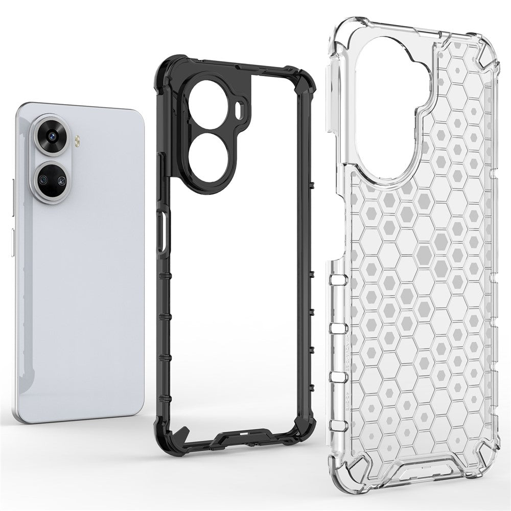 Huawei Nova 12 SE 4G Honeycomb-skal PC+TPU-dämpning, stötsäkert mobilskydd