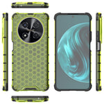 Huawei nova 12i 4G / Enjoy 70 Pro-skal PC+TPU-skyddsfodral med bikakedesign