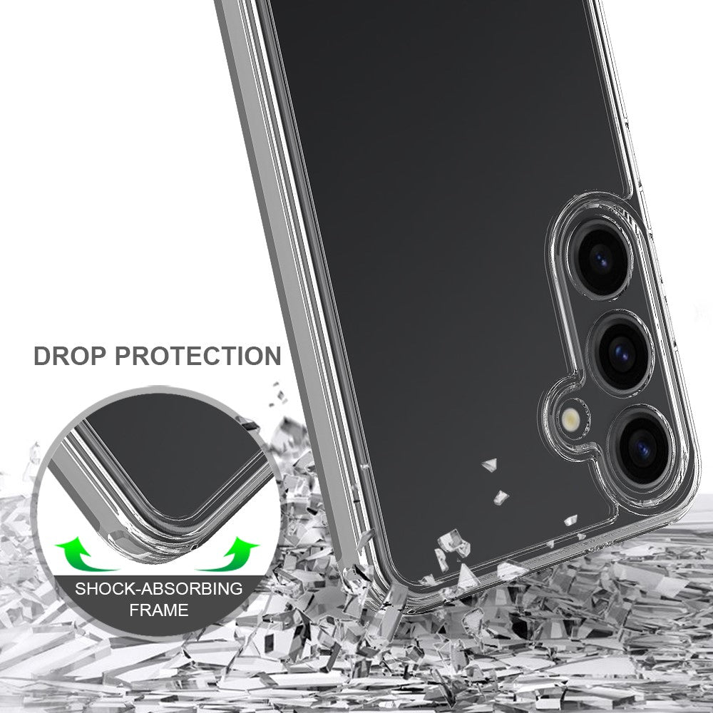 For Samsung Galaxy M55 5G / C55 5G / F55 5G Case Hybrid TPU+Acrylic Transparent Protective Back Cover