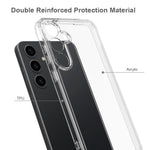 For Samsung Galaxy M55 5G / C55 5G / F55 5G Case Hybrid TPU+Acrylic Transparent Protective Back Cover