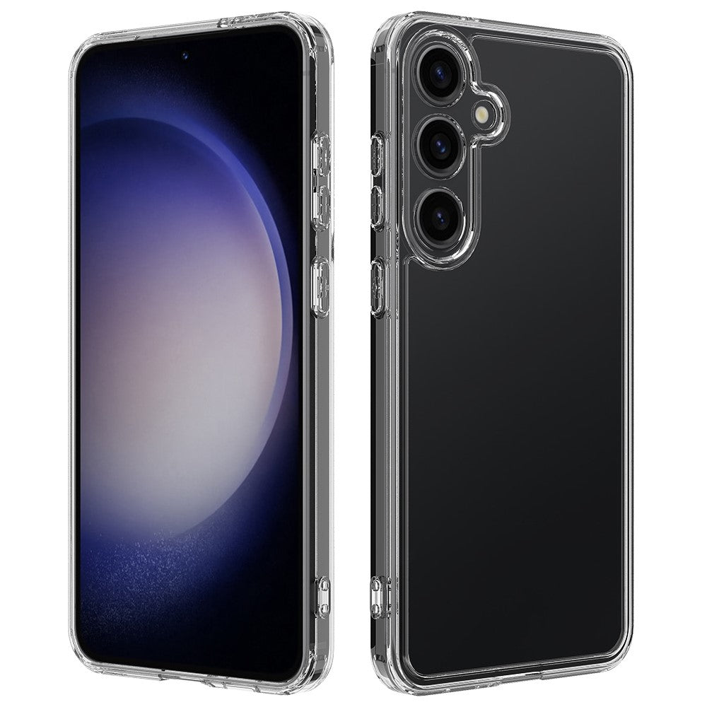 For Samsung Galaxy M55 5G / C55 5G / F55 5G Case Hybrid TPU+Acrylic Transparent Protective Back Cover