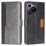 For Huawei Pura 70 Pro / 70 Pro+   Phone Case Leather Wallet Dual Color Splicing Phone Cover