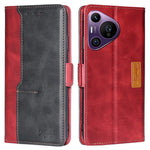 For Huawei Pura 70 Pro / 70 Pro+   Phone Case Leather Wallet Dual Color Splicing Phone Cover