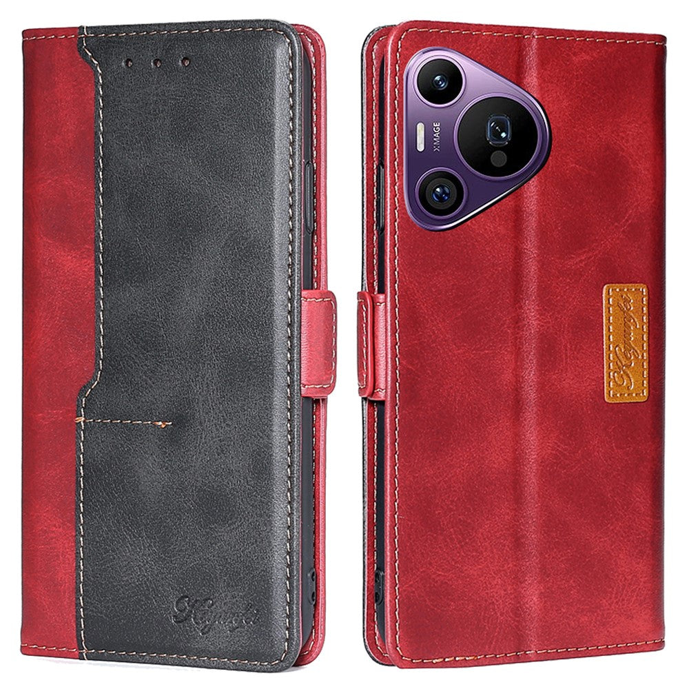 For Huawei Pura 70 Pro / 70 Pro+   Phone Case Leather Wallet Dual Color Splicing Phone Cover