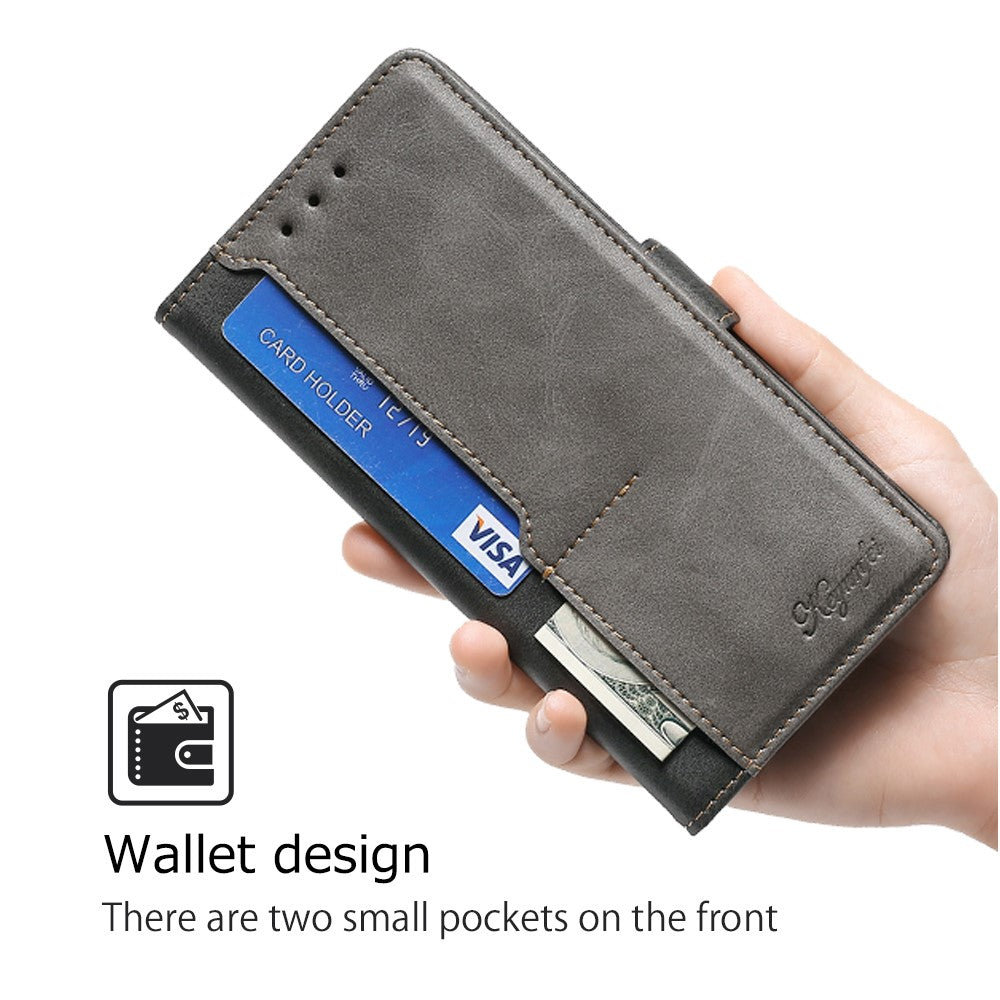 For Huawei Pura 70   Phone Case PU Leather Wallet Dual Color Splicing Case Phone Cover
