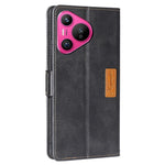 For Huawei Pura 70   Phone Case PU Leather Wallet Dual Color Splicing Case Phone Cover